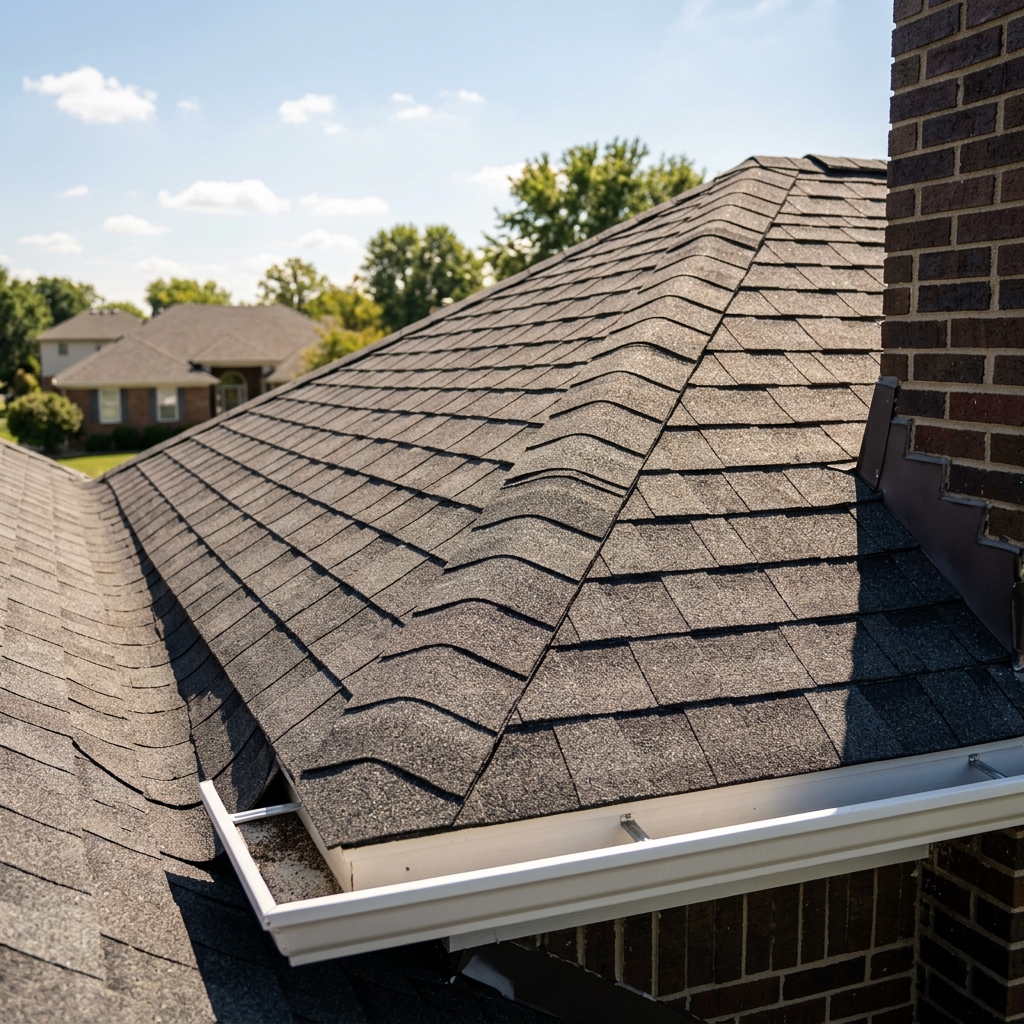 Residential home with new roof in Middleton, WI